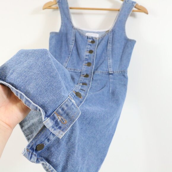 *Urban Outfitters Button-Down Denim Mini Dress - Picture 6 of 7